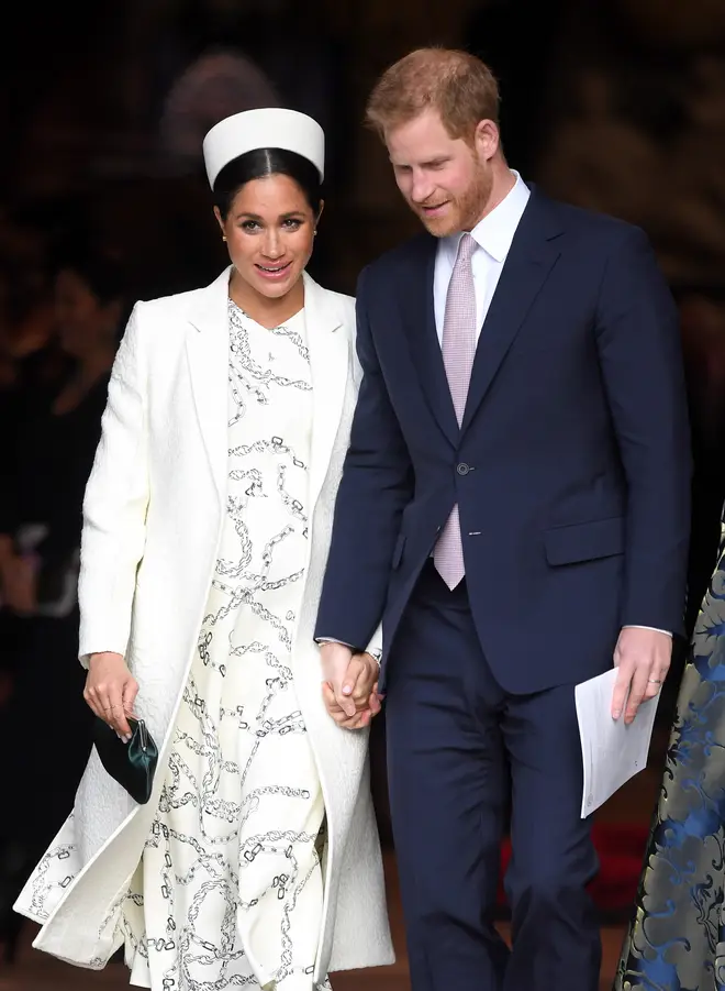 Meghan is expected to give birth in April