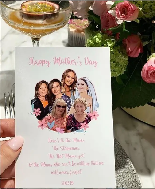 Kate shared a picture of the card to her Instagram stories