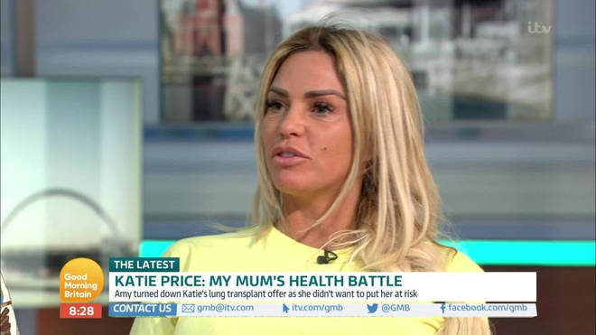 Katie Price appeared on GMB with no make-up earlier this morning