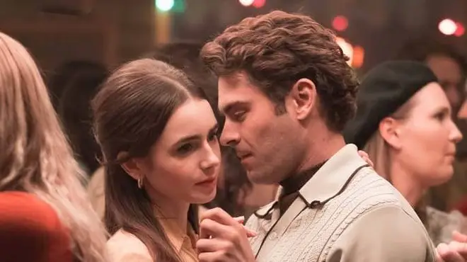 Lily Collins portrays Elizabeth in the Netflix movie