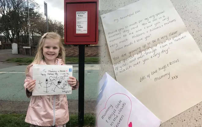 Royal Mail reply to girl who lost her mum