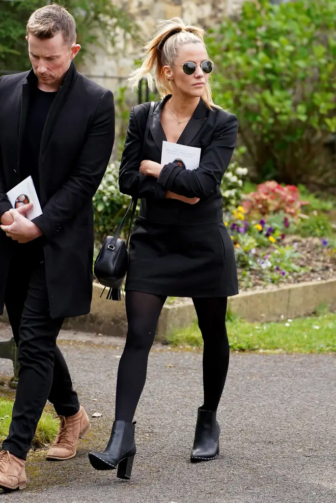 Caroline Flack came to pay her respects