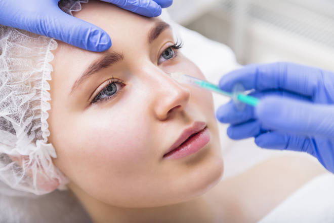 The procedure is considerably more affordable than rhinoplasty (stock image)