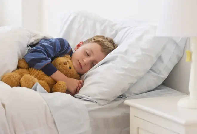 A new study claims to have found the optimal times to put your kids to bed (stock image)