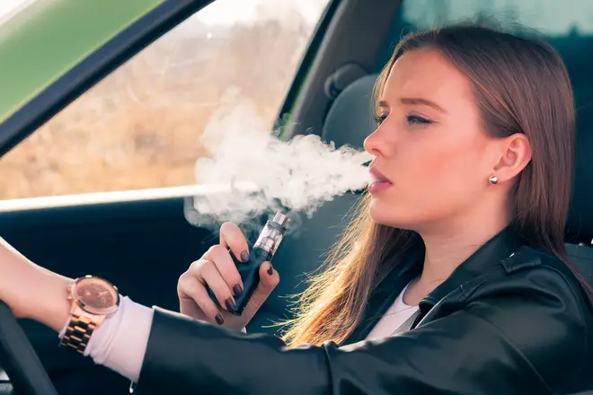 You could now be charged for vaping while driving