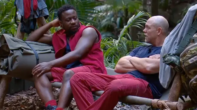 Babatúndé and Mike chat about how they met their partners in the I'm A Celebrity jungle