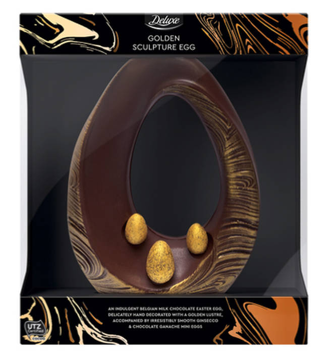 Lidl’s Golden Sculpture Egg with Ginsecco £12.99