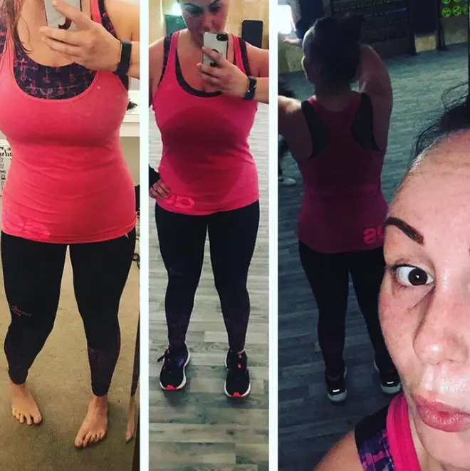 Chanelle Hayes has been keeping her fans up to date with her progress