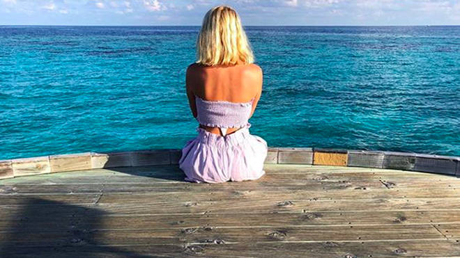 Holly Willoughby and her children have been taking a sun-soaked break in the Maldives