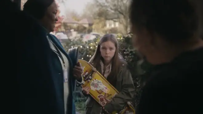 A young girl called Cassie arrives at her new home clutching a skateboard