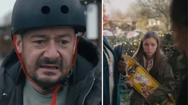 John Lewis' Christmas advert in 2022 showed a dad-to-be learning how to skate for his foster daughter