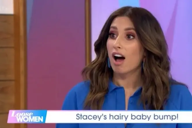 Stacey and Ruth were discussing pregnancy old wives tales on Loose Women