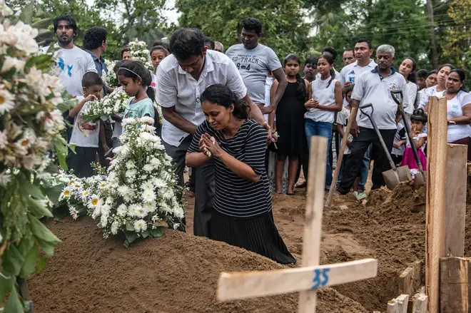 Sri Lanka mourns victims of Easter Sunday bombings