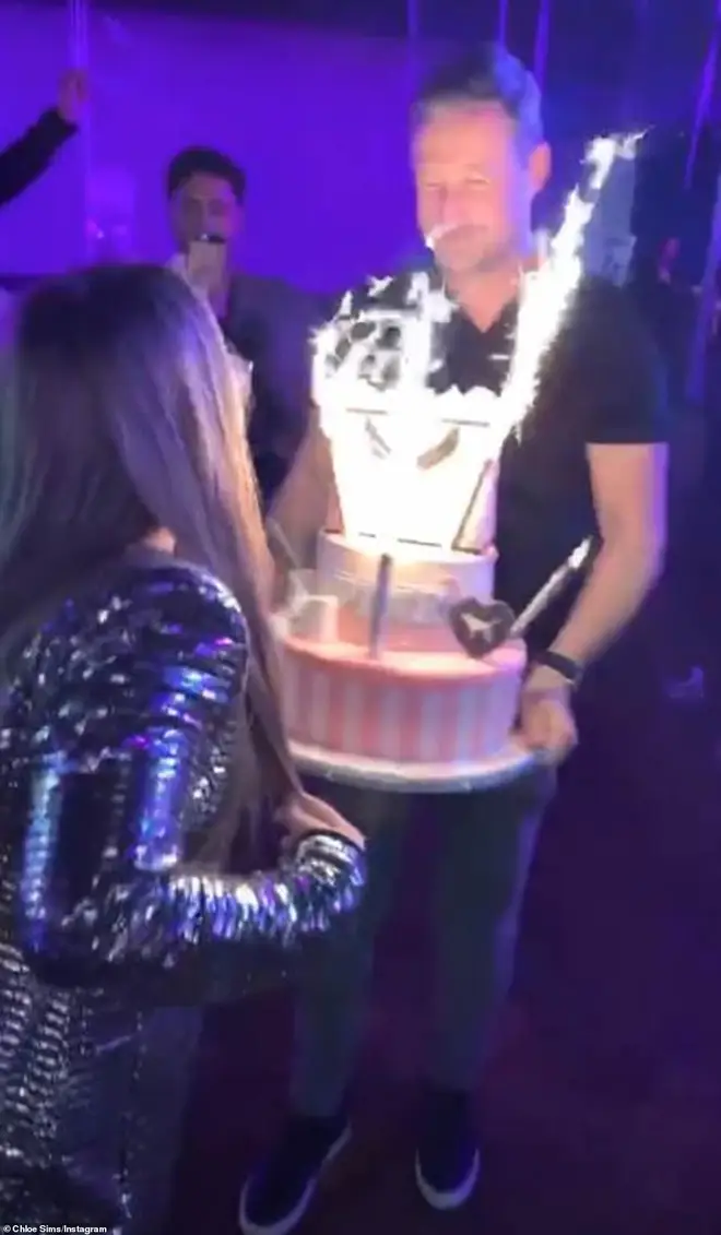 Madison's father Matthew brought her a huge cake