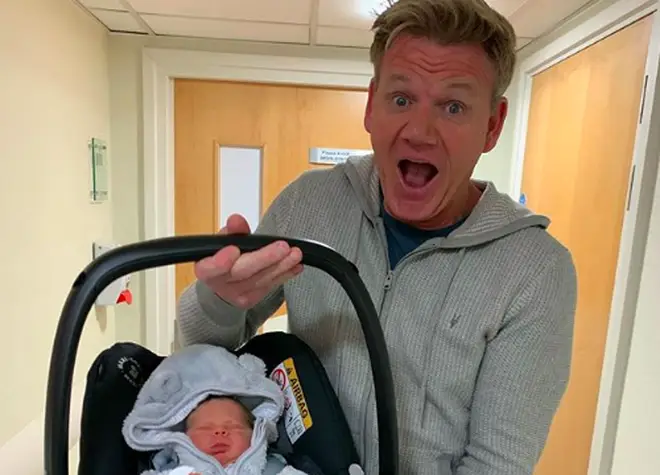 Gordon Ramsay's newborn son Oscar shows support for big brother Jack ahead of the 2019 London Marathon
