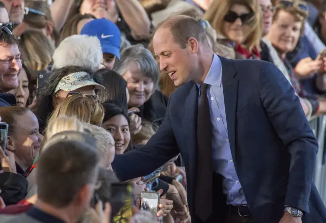 William spoke to fans when visiting Christchurch, NZ