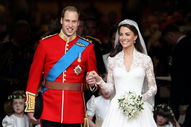 Kate Middleton paid tribute to her husband on their wedding day
