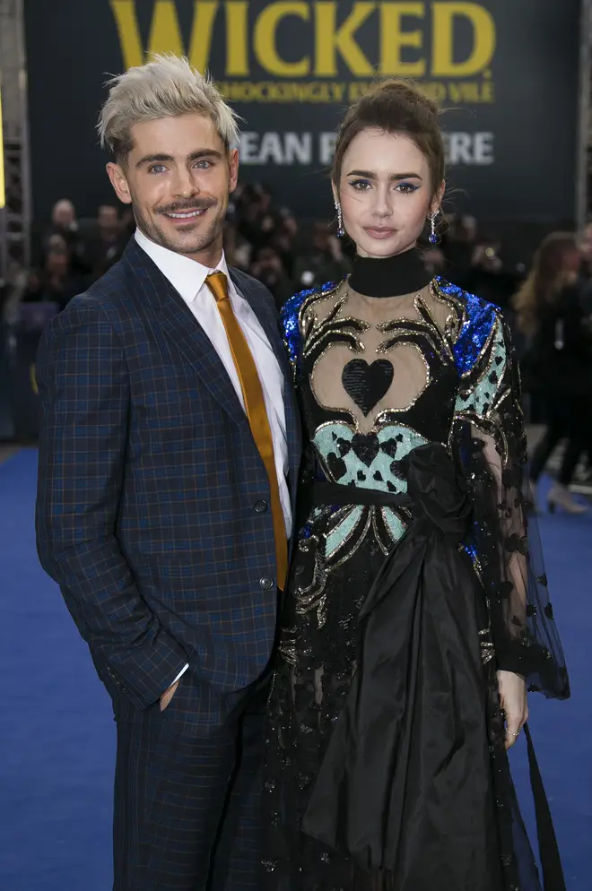 Zac Efron plays Lily's on-screen boyfriend and the pair walked the carpet together