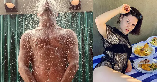 The Magic Mike star posted the pic after losing a bet to Jessie J