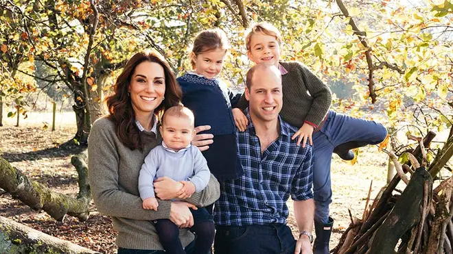 The Duke and Duchess of Cambridge with their children