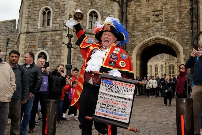 Royal fans gathered in Windsor to celebrate the birth of the Royal Baby