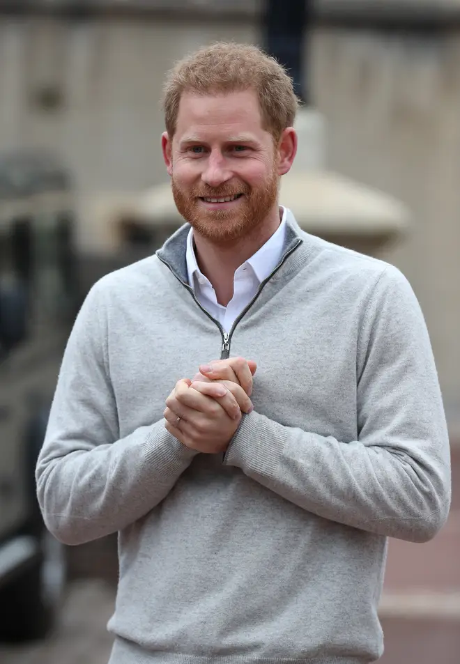 Prince Harry was beaming when he announced the birth of his son