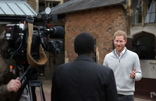 Prince Harry announced the birth to the media on Monday