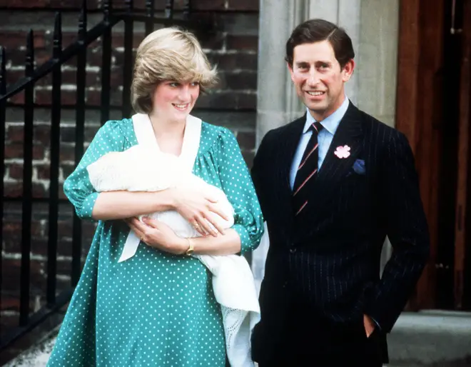 Princess Diana held her sons during the Linda Wing photocalls