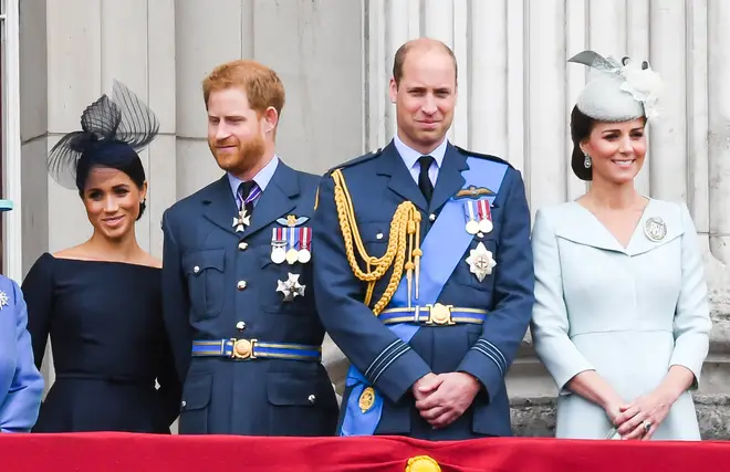 Brothers Prince William and Prince Harry are among the Queen's grandchildren