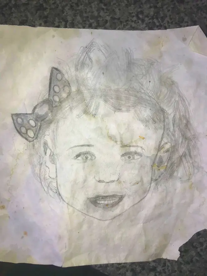 Taylor uncovered a 'spitting image' drawing of her daughter