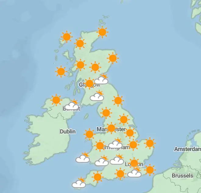 The Met Office has predicted soaring temperatures for the UK