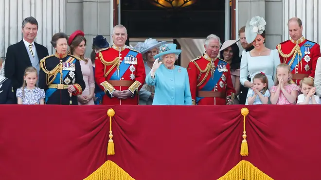 The entire royal family gather for Trooping The Colour