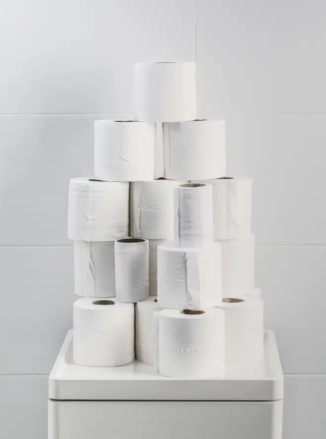 People were quick to share their shock at the amount of toilet roll the family got through