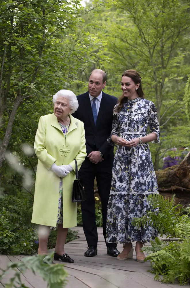 The Queen visited the Duchess of Cambridge's garden at Chelsea Flower Show