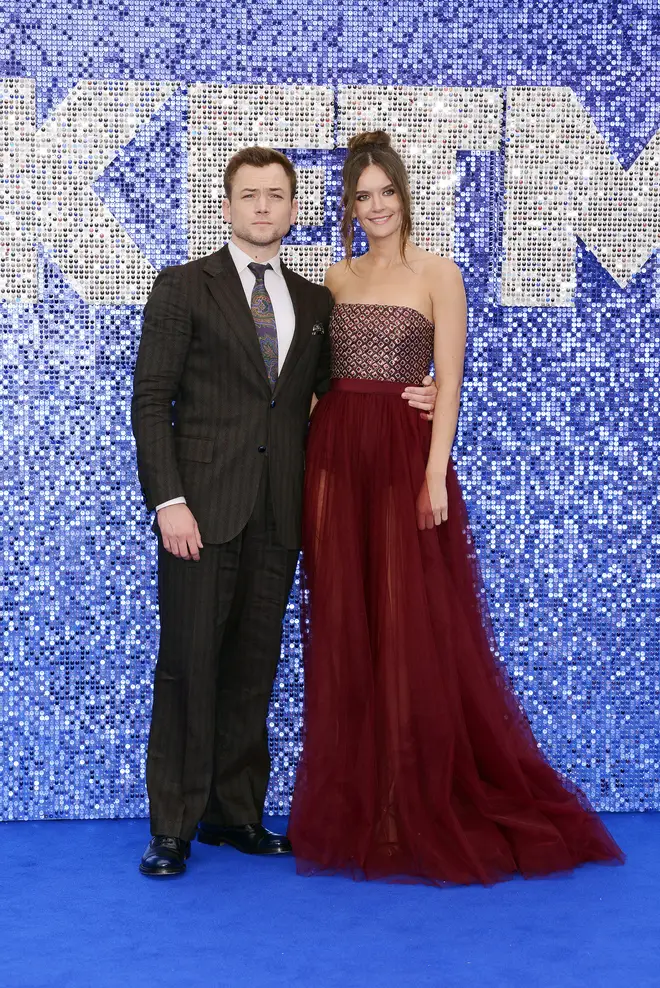 Taron Egerton attended the Rocketman premiere in London with his girlfriend Emily Thomas