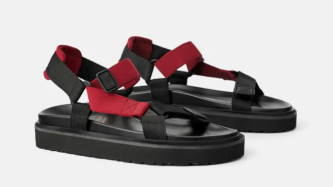 Zara's sporty sandals are a great simple touch to any outfit