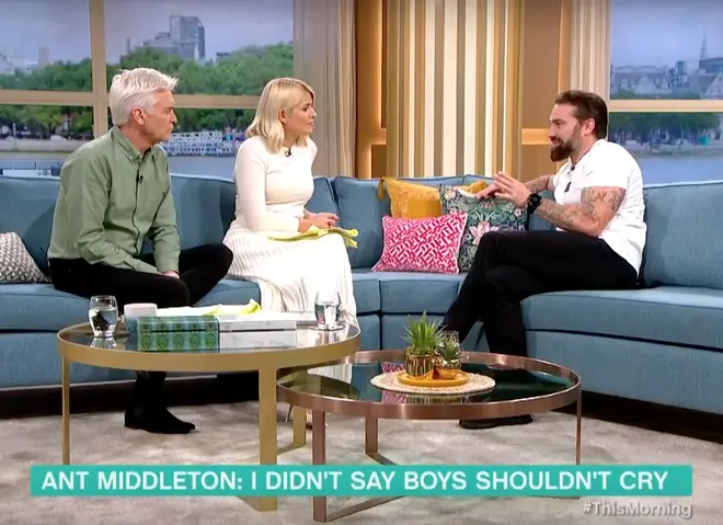 Ant Middleton revealed he teaches his son not to cry at school