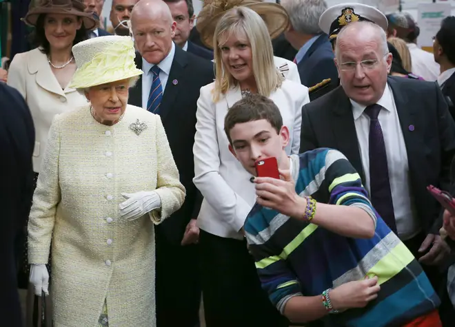 The Queen prefers to see people's faces rather than their phones
