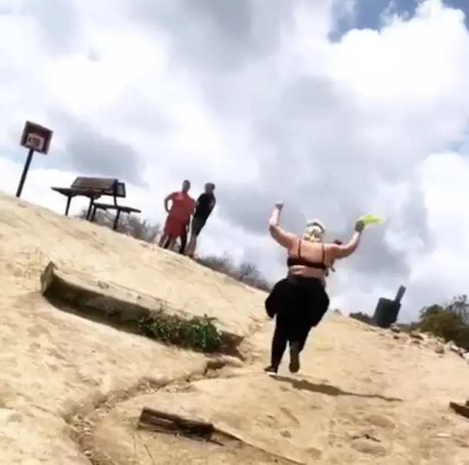 Gemma Collins looked confident and motivated as she hiked in the Hollywood hills