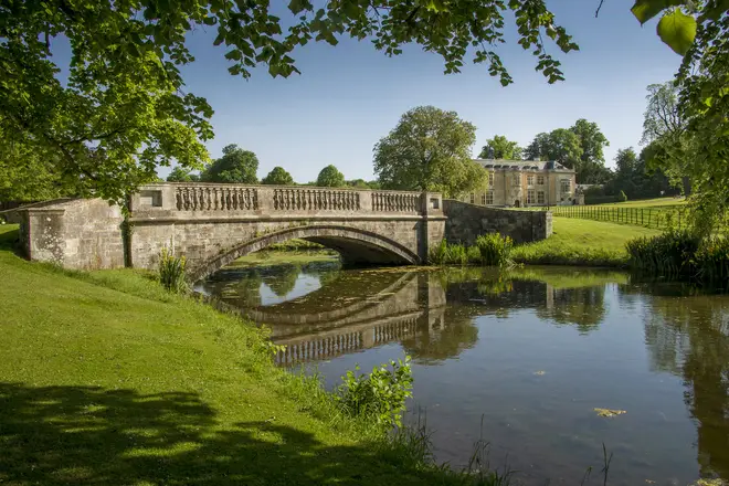 Hartwell House is set in 90 acres of parkland - and features a gorgeous lake and canals