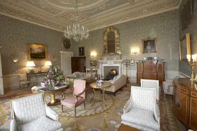 The day room at Hartwell House is straight out of Downton Abbey
