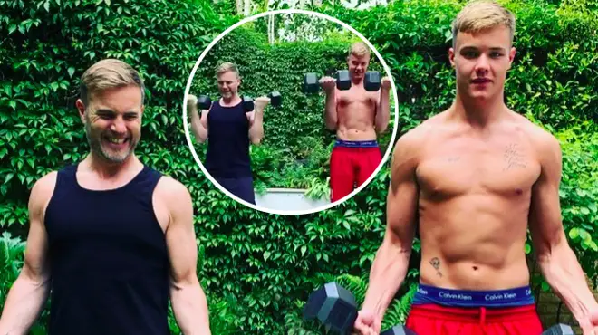 Gary Barlow praises his eldest son Daniel's passion for fitness.