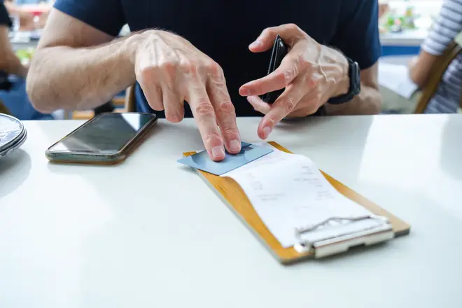 A man left a restaurant without paying for his food