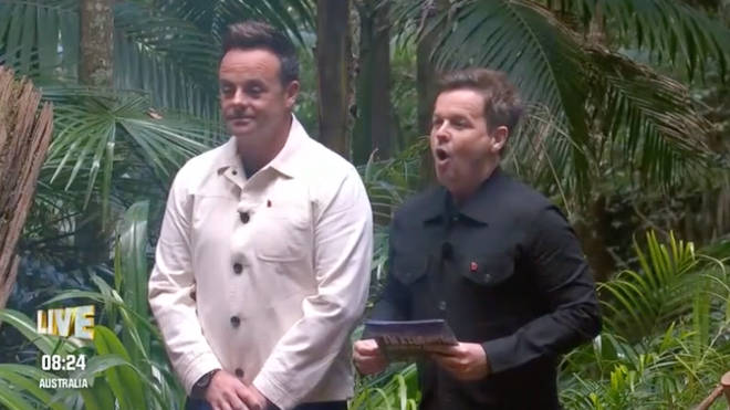 Ant and Dec enter the field to announce who will be taking part in the next Bushtucker Trial