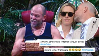 Mike Tindall was read a sweet letter by his wife on I'm A Celebrity
