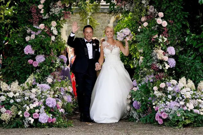 Ant McPartlin and his wife Anne-Marie marrying in 2020