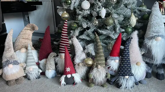 The Nordic-style Christmas decorations are said to bring good luck.