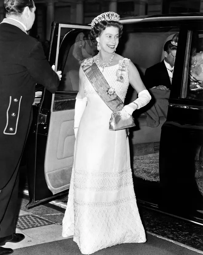 Queen Elizabeth wearing Lover's Knot tiara in 1972