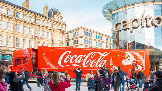 Coca Cola announce the locations of their next stops as the tour is taking place