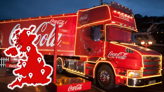 Where is the Coca Cola truck tour stopping in 2022 and what is the full schedule?